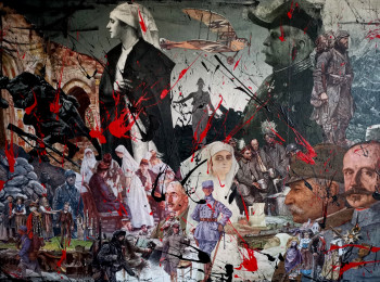 Œuvre contemporaine nommée « 1ère guerre mondiale Numéro 1 », Réalisée par KDR