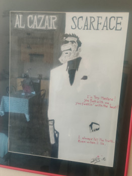 Œuvre contemporaine nommée « Alcazar face », Réalisée par DéJIE