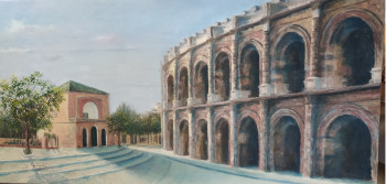 Œuvre contemporaine nommée « Menara sur Nîmes », Réalisée par NORIART
