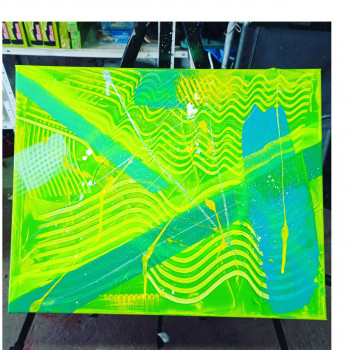 Œuvre contemporaine nommée « LUMIÈRE », Réalisée par JAY
