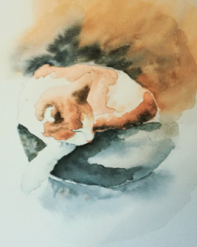 Œuvre contemporaine nommée « Aquarelle 4968 », Réalisée par MARIE-JULIENNE BERTONAZZI