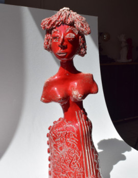 Œuvre contemporaine nommée « STATUETTE N°4 », Réalisée par CT