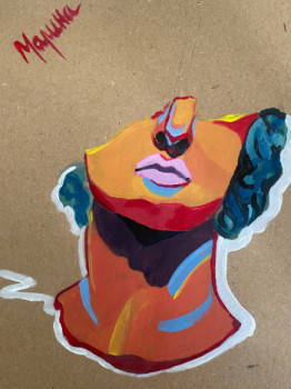 Œuvre contemporaine nommée « Juste une bouche », Réalisée par MARINA