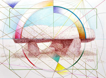 Œuvre contemporaine nommée « lieux du temps 2 », Réalisée par FERREIRA-ROCHA  /  LUARFR