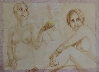 Œuvre contemporaine nommée « Odaliques au citron », Réalisée par ALESSANDRO