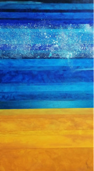Œuvre contemporaine nommée « Les dunes (VENDU) », Réalisée par ANNE ROBIN