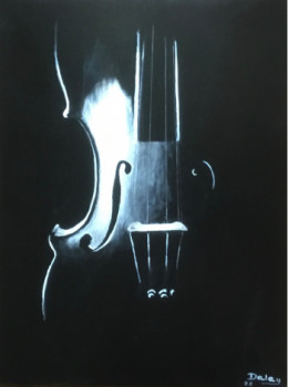 Œuvre contemporaine nommée « Le violon », Réalisée par PATRICIA DELEY