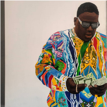 Œuvre contemporaine nommée « Biggie smalls », Réalisée par MATT