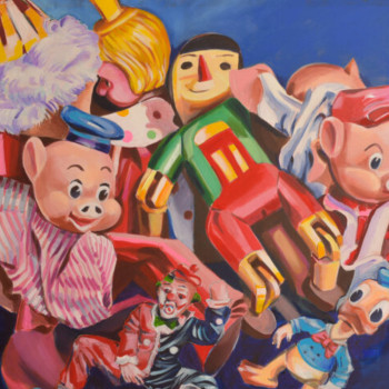 Œuvre contemporaine nommée « Les marionnettes », Réalisée par GILLEROY