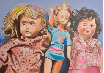Œuvre contemporaine nommée « poupées anciennes », Réalisée par GILLEROY