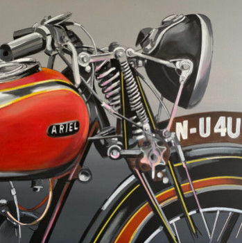 Œuvre contemporaine nommée « Moto ARIEL », Réalisée par GILLEROY