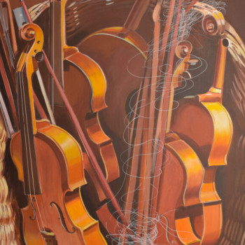 Œuvre contemporaine nommée « Les violons », Réalisée par GILLEROY