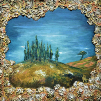Œuvre contemporaine nommée « Le vieux mur », Réalisée par ANNE ROBIN