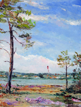 Œuvre contemporaine nommée « Le cap Ferret », Réalisée par MICHEL HAMELIN