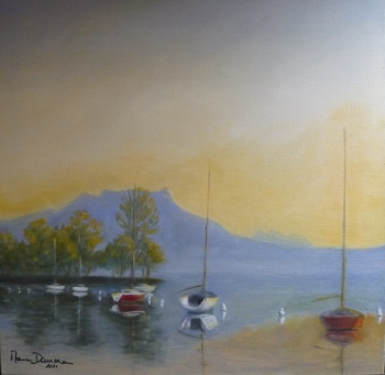 Œuvre contemporaine nommée « "Lac d'Annecy..." », Réalisée par MARC DANCRE