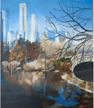 Œuvre contemporaine nommée « A Central Park », Réalisée par DOMINIQUE PALIS