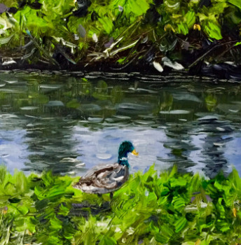 Œuvre contemporaine nommée « Just a duck », Réalisée par ROTA ART