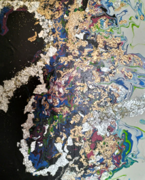 Œuvre contemporaine nommée « La tectonique des plaques », Réalisée par LINDA L'âME