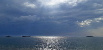 Œuvre contemporaine nommée « Ciel de Bretagne......... », Réalisée par PHILIPPE BERTHIER