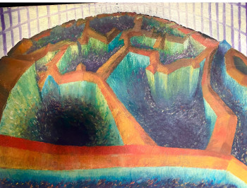 Œuvre contemporaine nommée « Le  Labyrinthe », Réalisée par TINA