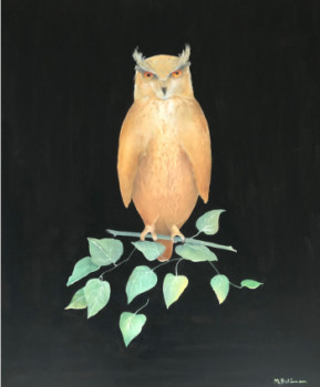 Œuvre contemporaine nommée « Le Hibou », Réalisée par MARTHE BRILMAN