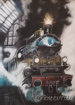 Œuvre contemporaine nommée « Orient Express », Réalisée par SYLOU