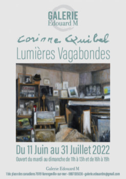 Œuvre contemporaine nommée « lumières vagabondes 2 », Réalisée par CORINNE QUIBEL