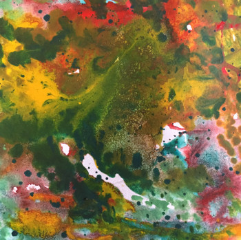 Œuvre contemporaine nommée « Technique Mixte 5015 », Réalisée par ANNE GERBIER