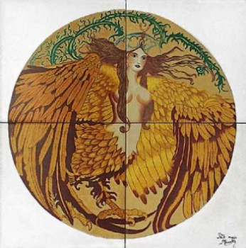 Œuvre contemporaine nommée « La Femme aigle », Réalisée par MONETTE