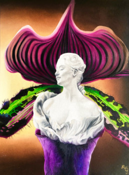 Œuvre contemporaine nommée « Violette Bourgeon », Réalisée par MARIE-CLAIRE