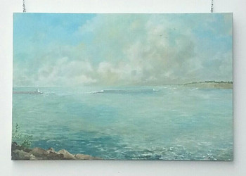 Œuvre contemporaine nommée « L'Artha - baie de saint Jean de Luz », Réalisée par SOPHIE DE SAGAZAN