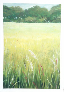 Œuvre contemporaine nommée « Campagne (vendu) », Réalisée par SOPHIE DE SAGAZAN