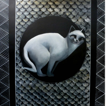 Œuvre contemporaine nommée « Le chat d'Angeline », Réalisée par SANCELME