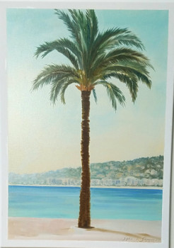 Œuvre contemporaine nommée « Palmier de la riviera », Réalisée par SOPHIE DE SAGAZAN