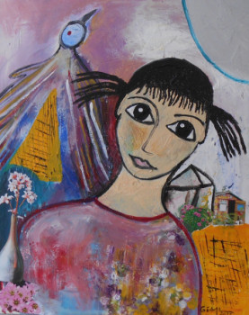 Œuvre contemporaine nommée « Maïni », Réalisée par GISP