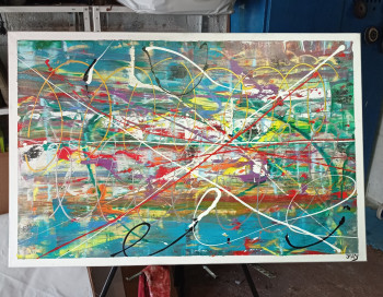 Œuvre contemporaine nommée « VITESSE », Réalisée par JAY