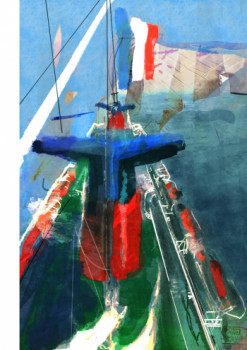 Œuvre contemporaine nommée « Le retour », Réalisée par ANNE VAUGIER DUMOUCHEL