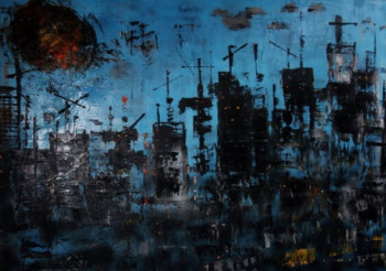 Œuvre contemporaine nommée « Beirut by Night », Réalisée par HERCO VITULLI DIT HERCO