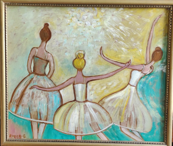 Œuvre contemporaine nommée « Ballet, ballerines », Réalisée par KOZAR