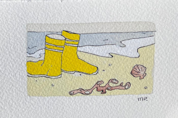 Œuvre contemporaine nommée « Je quitte les bottes », Réalisée par MATGRIBOUILLE