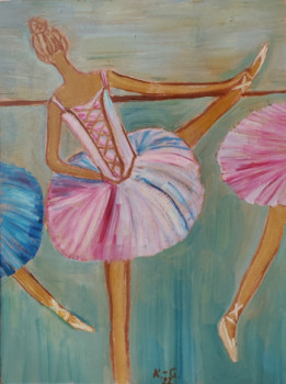 Œuvre contemporaine nommée « Ballet et ballerines (5) », Réalisée par KOZAR