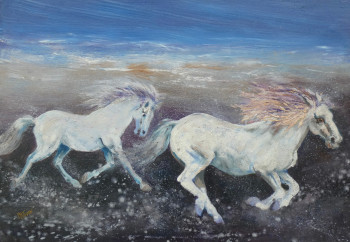 Œuvre contemporaine nommée « Camargue », Réalisée par PHILIPPE JAMIN