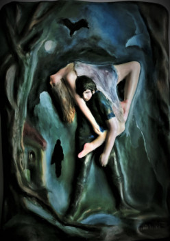 Œuvre contemporaine nommée « Le néant », Réalisée par NADINE SANTAMARIA