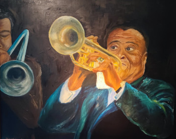 Œuvre contemporaine nommée « "Louis Armstrong.." », Réalisée par MARC DANCRE