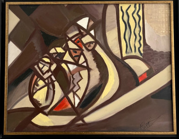 Œuvre contemporaine nommée « Le pouvoir », Réalisée par FILALI SOUAD