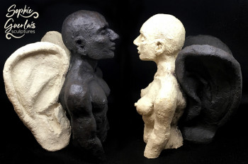 Œuvre contemporaine nommée « L'écoute donne des ailes », Réalisée par SOPHIE GUERLAIS