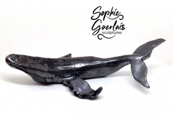 Œuvre contemporaine nommée « Baleine à bosse », Réalisée par SOPHIE GUERLAIS