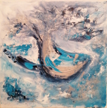 Œuvre contemporaine nommée « Cœur de dauphin », Réalisée par CATHERINE CORNET