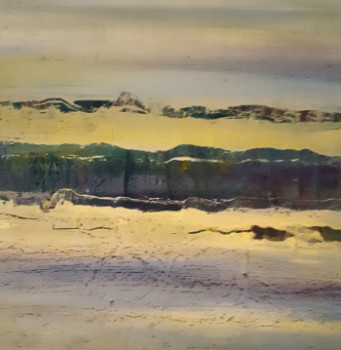 Œuvre contemporaine nommée « HORIZONTALE », Réalisée par DANIèLE MERCIER-LUTZ