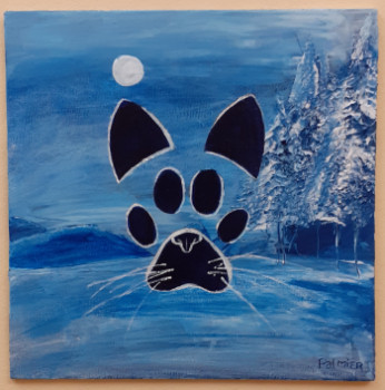 Œuvre contemporaine nommée « Chat des Montagnes », Réalisée par MARIE PALMIER